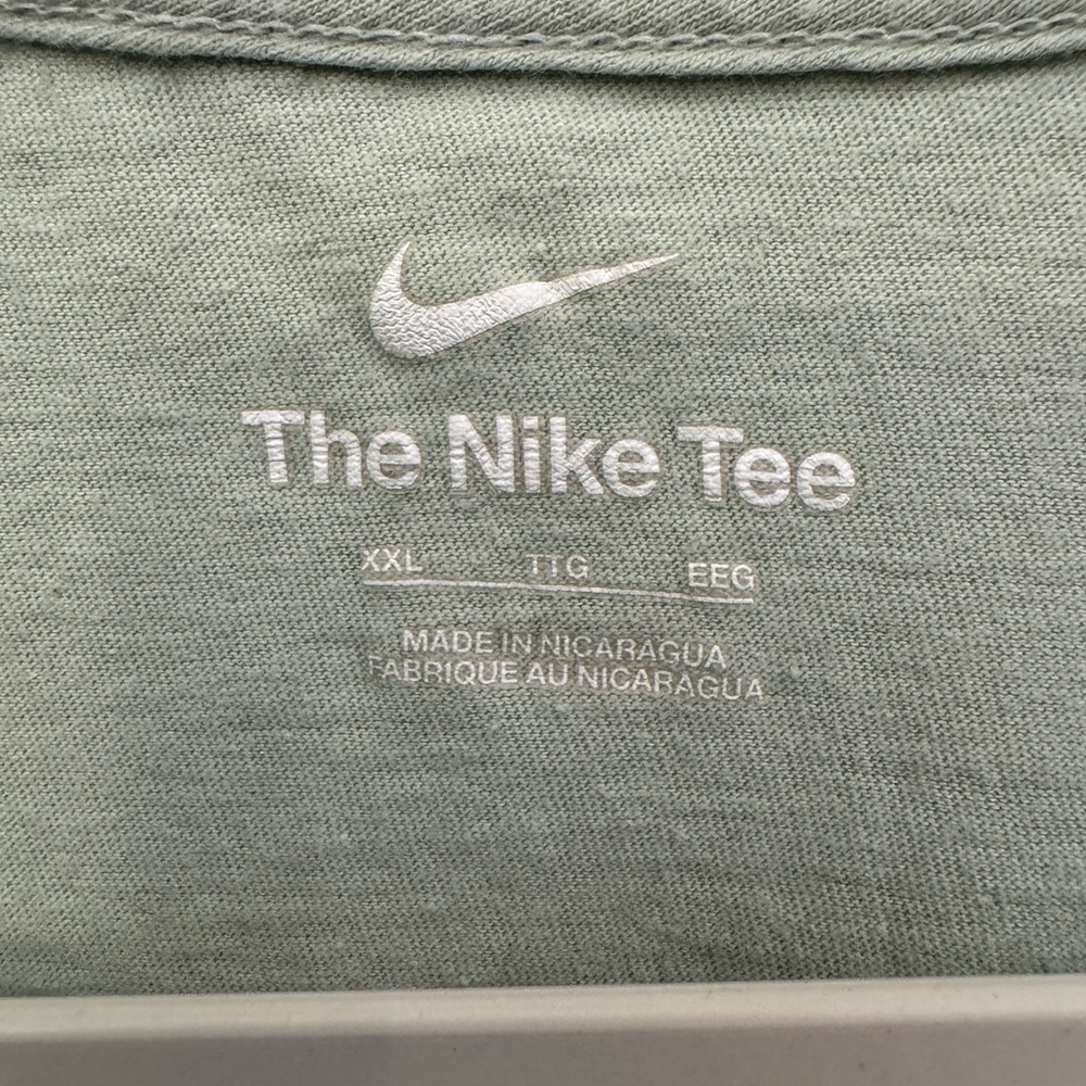 Nike Light Green Tee with White Logo - Picture 4 of 7